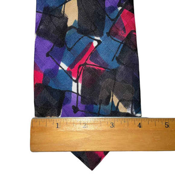 Robert Daskal Men’s 100% Silk Tie. Hand painted. NWOT Made in U.S.A - Picture 5 of 14
